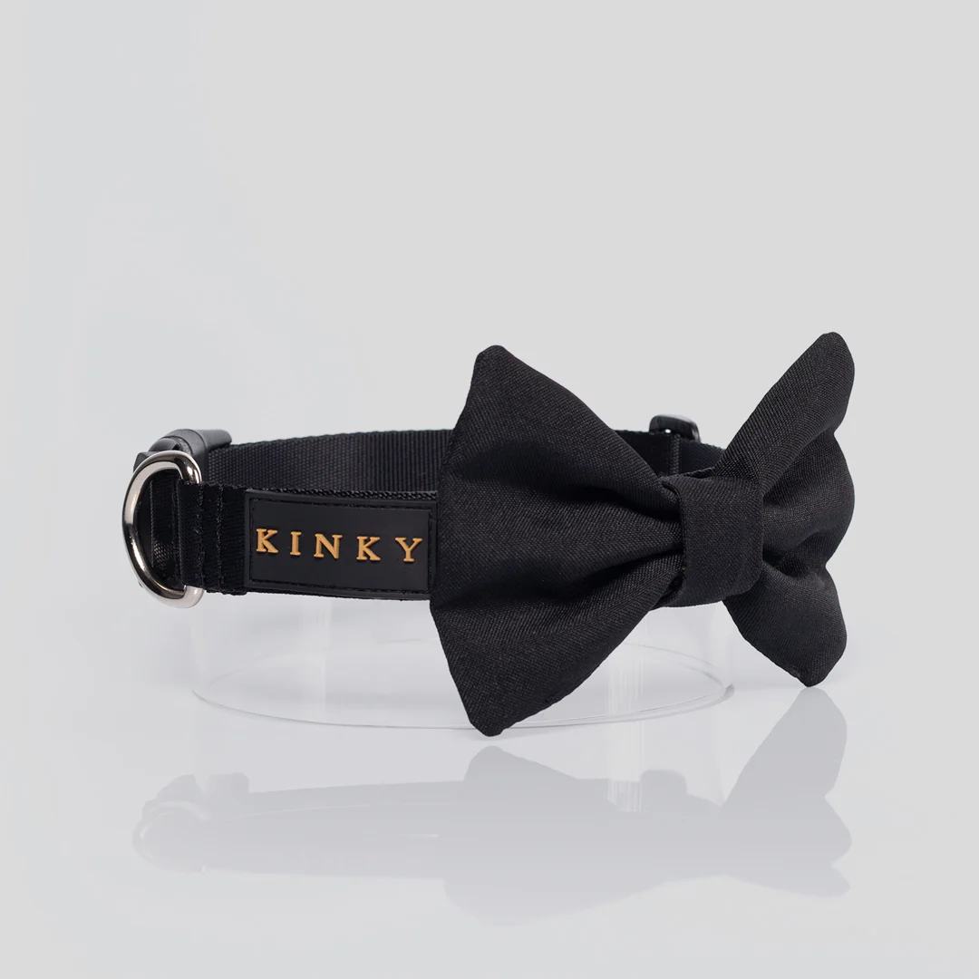 Collar Básico Negro con Corbatín XS