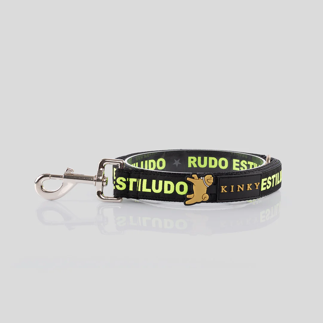 Correa Cinta Negro Rudo Estiludo Neon