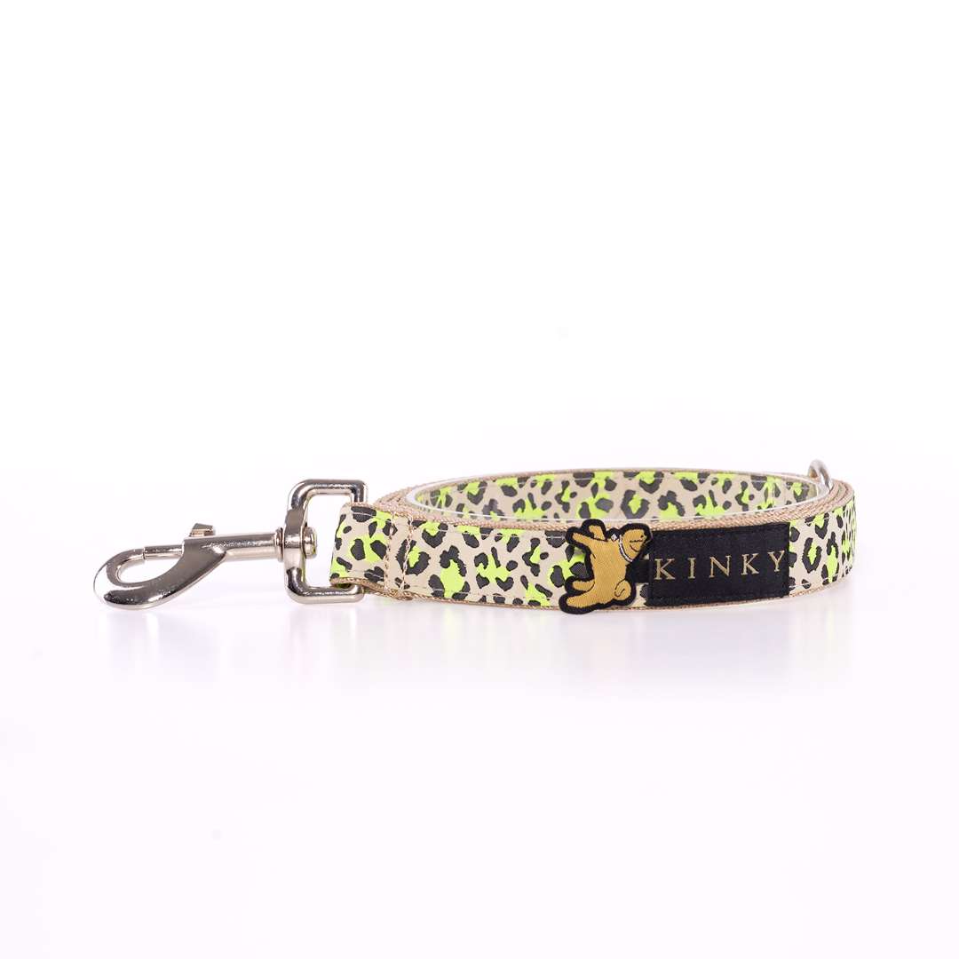 Correa Cinta Leopardo Amarillo Neon
