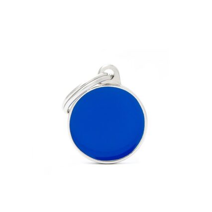 Placa Basic Handmade Círculo Pequeño Azul