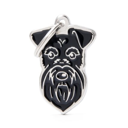 Placa Friends Schnauzer Negro