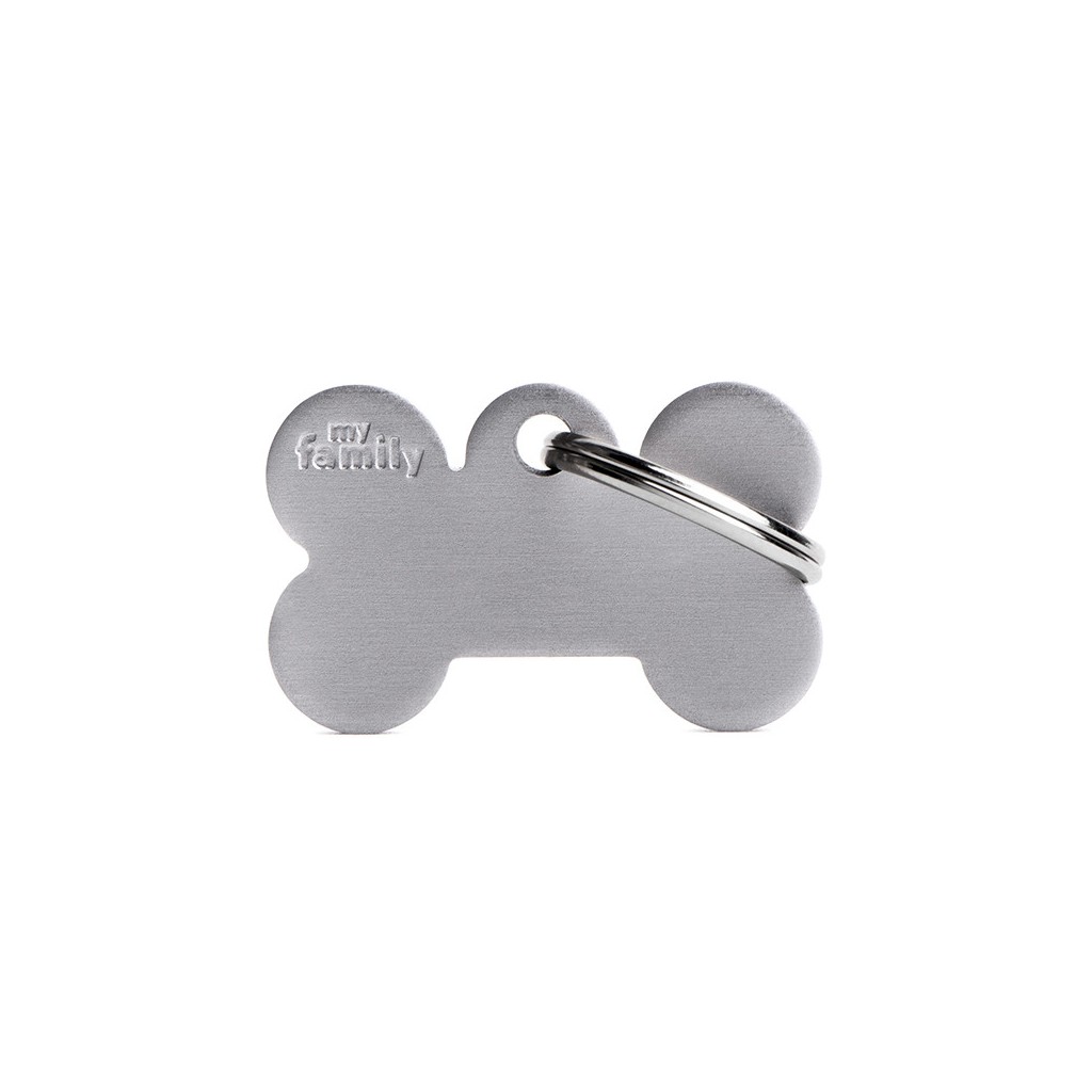 Placa Basic Hueso Pequeño Gris en Aluminio