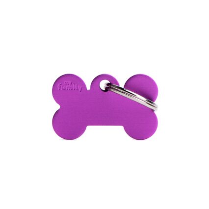 Placa Basic Hueso Pequeño Morado en Aluminio