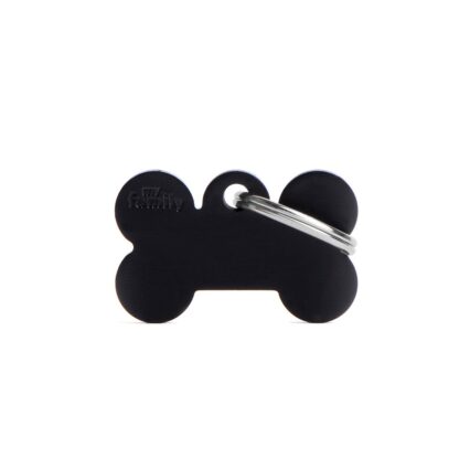 Placa Basic Hueso Pequeño Negro en Aluminio