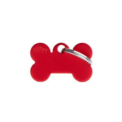 Placa Basic Hueso Pequeño Rojo en Aluminio
